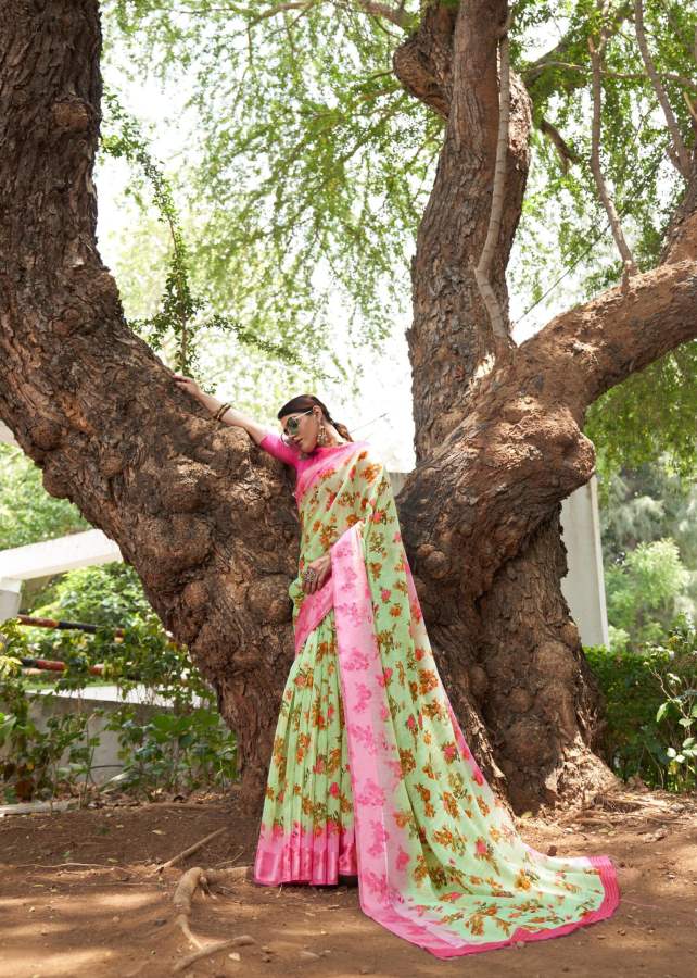 Shangrila New Kanchana Festive Wear Designer 25 Linen Cotton Saree Collection